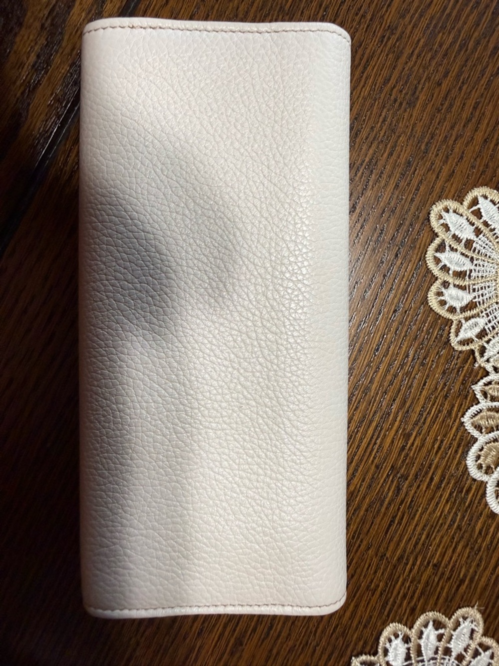 Jimmy Choo Bicolor Leather Continental Wallet & Passport Holder - Beige & Cream - Picture 11 of 16